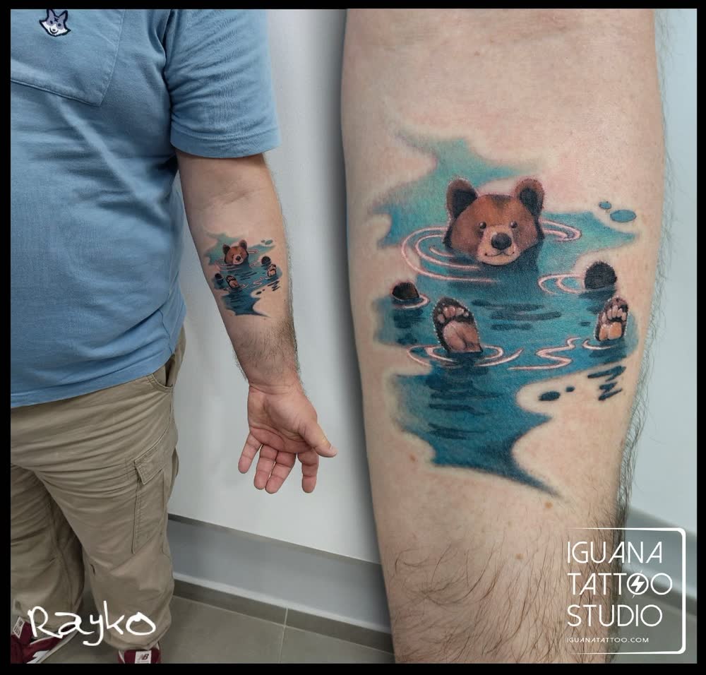 Tatuaje con sombreado y contraste de Rayko